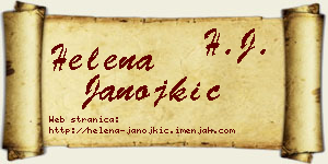 Helena Janojkić vizit kartica